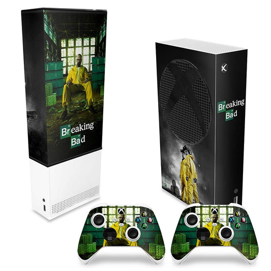 KIT Capa Anti Poeira e Skin Anti-Rage Xbox Series S Vertical - Breaking Bad