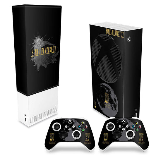 KIT Capa Anti Poeira e Skin Anti-Rage Xbox Series S Vertical - Final Fantasy XV Bundle