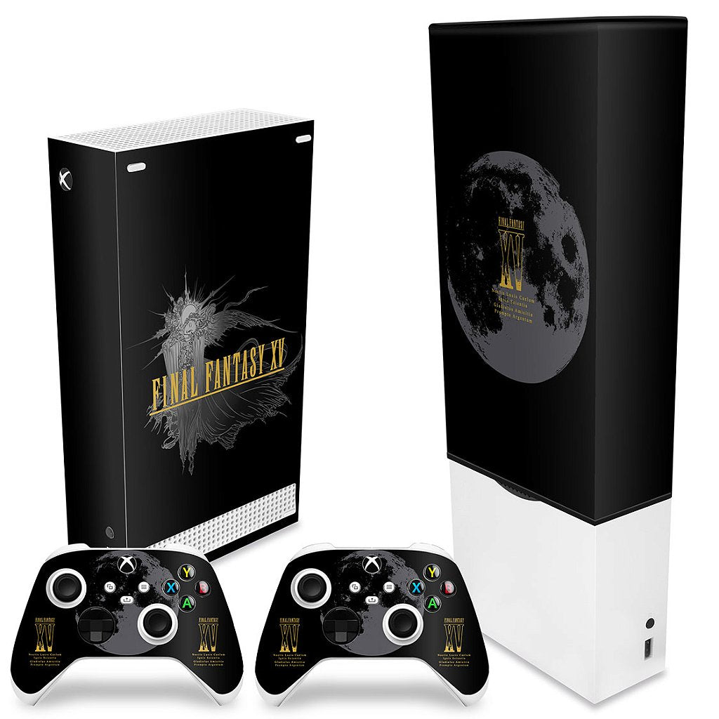 KIT Capa Anti Poeira e Skin Anti-Rage Xbox Series S Vertical - Final Fantasy XV Bundle - Pop Arte Skins - foto 2