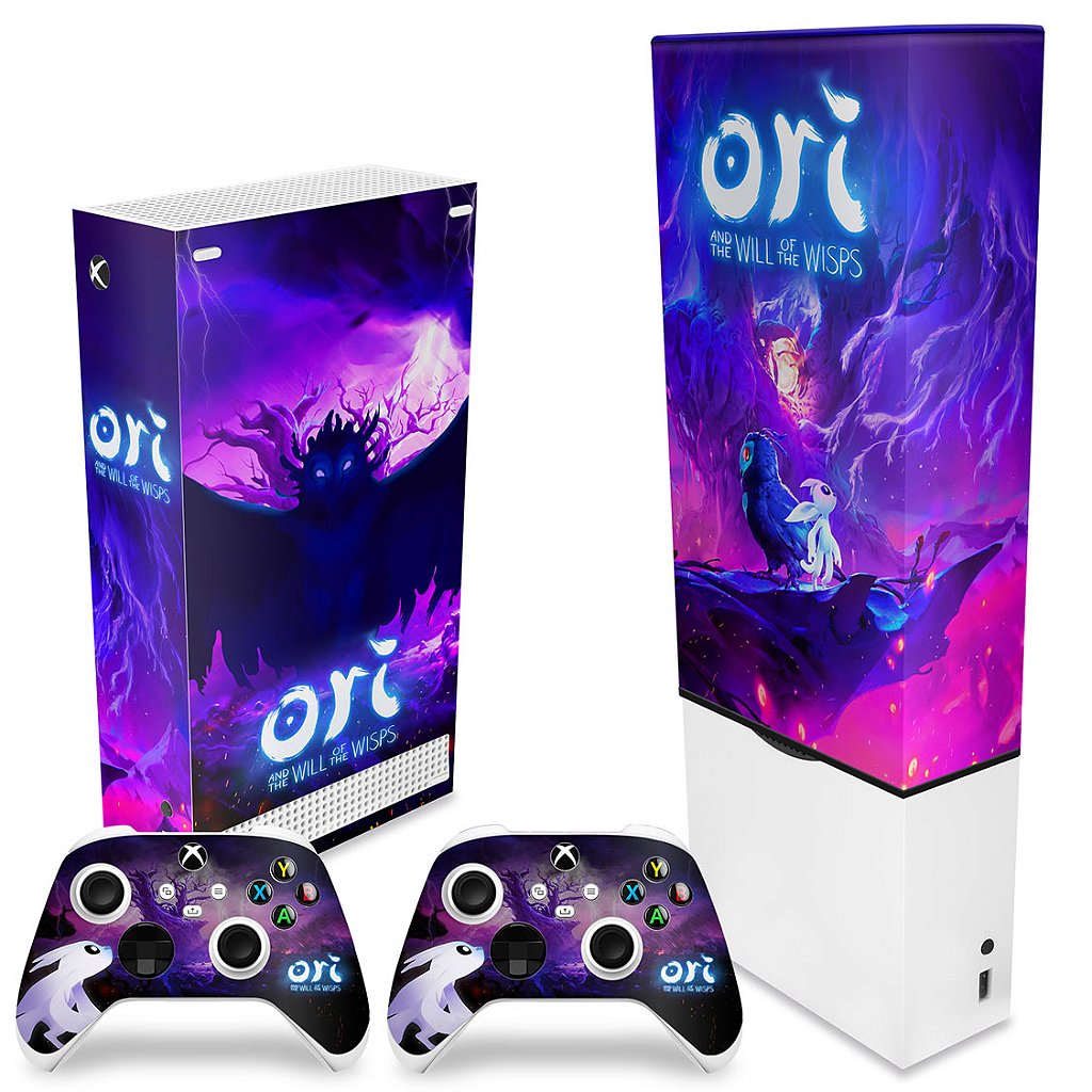 KIT Capa Anti Poeira e Skin Anti-Rage Xbox Series S Vertical - Ori and the Will of the Wisps - Pop Arte Skins - foto 2