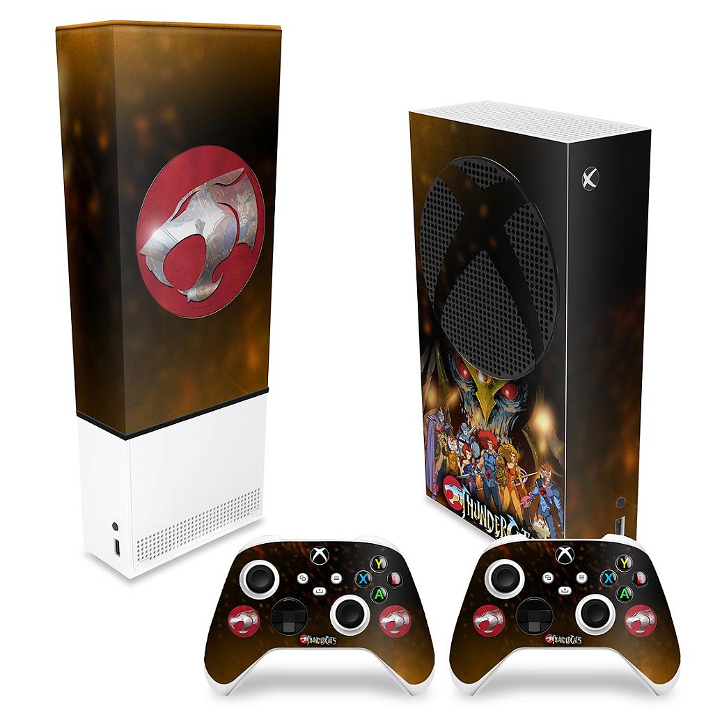 KIT Capa Anti Poeira e Skin Anti-Rage Xbox Series S Vertical - Thundercats
