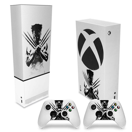KIT Capa Anti Poeira e Skin Anti-Rage Xbox Series S Vertical - Wolverine X-men
