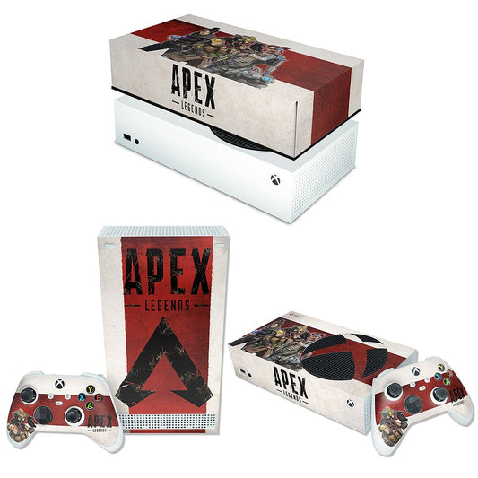 KIT Capa Anti Poeira e Skin Anti-Rage Xbox Series S Horizontal - Apex Legends