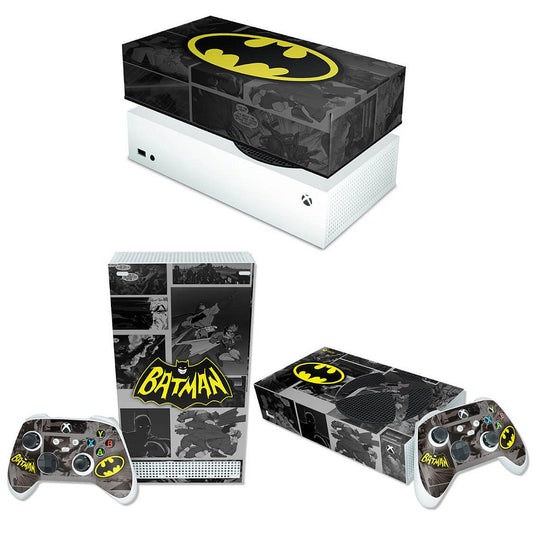KIT Capa Anti Poeira e Skin Anti-Rage Xbox Series S Horizontal - Batman Comics