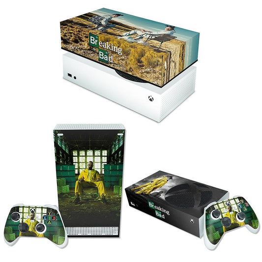 KIT Capa Anti Poeira e Skin Anti-Rage Xbox Series S Horizontal - Breaking Bad