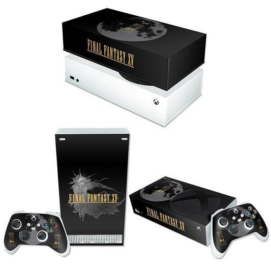 KIT Capa Anti Poeira e Skin Anti-Rage Xbox Series S Horizontal - Final Fantasy XV Bundle