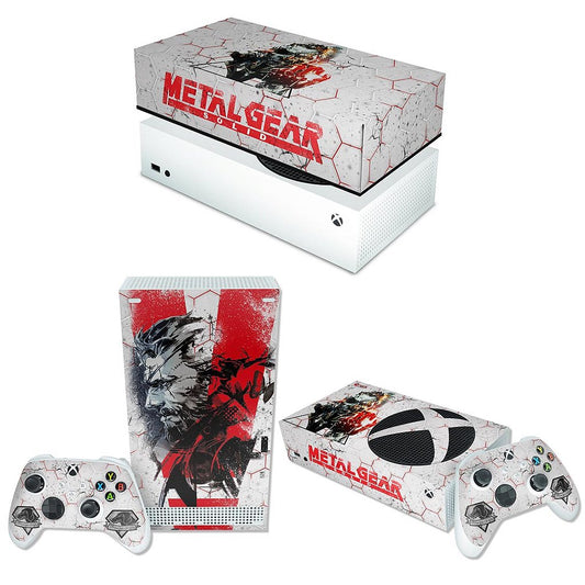 KIT Capa Anti Poeira e Skin Anti-Rage Xbox Series S Horizontal - Metal Gear Solid