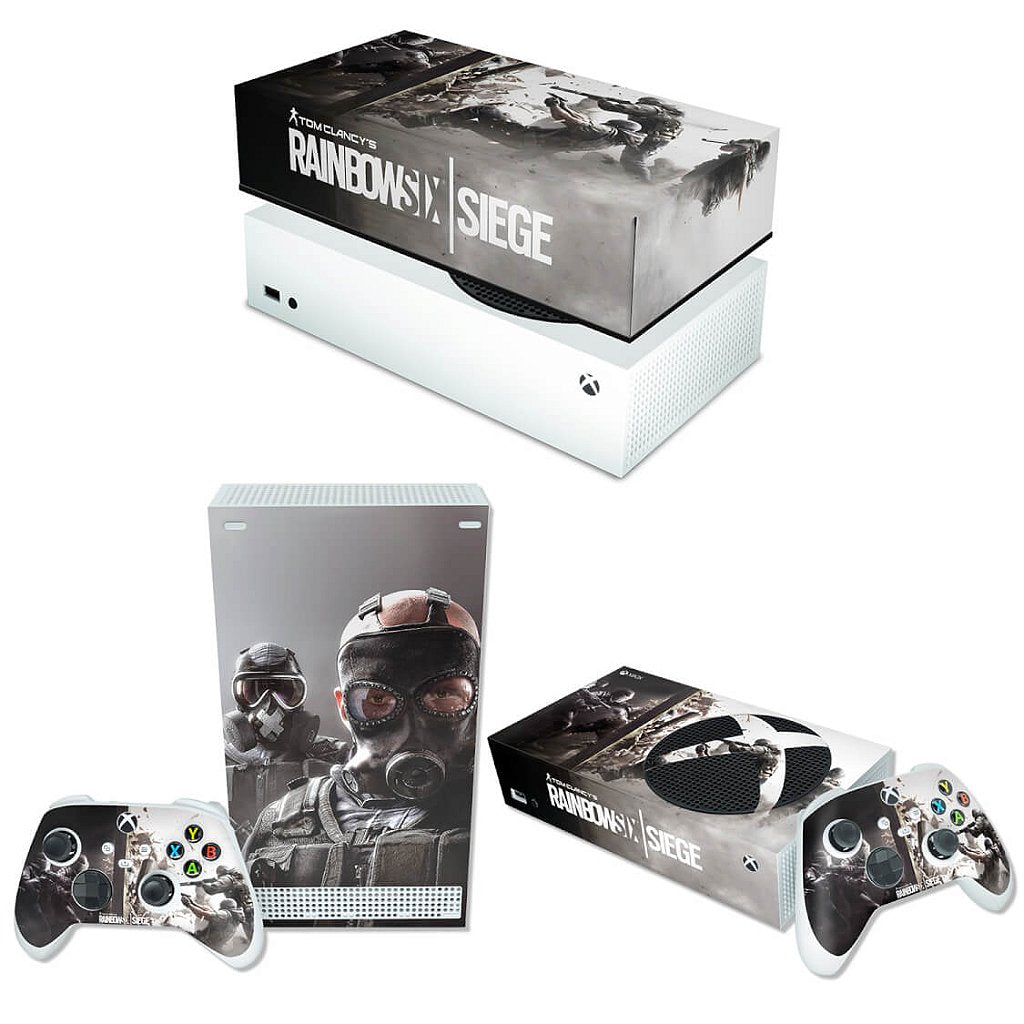 KIT Capa Anti Poeira e Skin Anti-Rage Xbox Series S Horizontal - Tom Clancy's Rainbow Six Siege