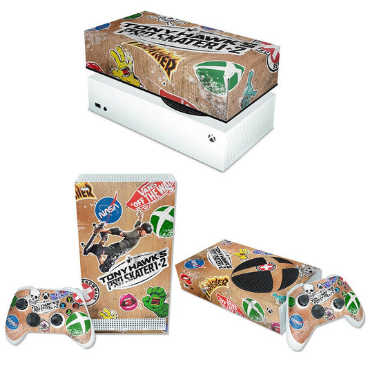 KIT Capa Anti Poeira e Skin Anti-Rage Xbox Series S Horizontal - Tony Hawk's Pro Skater
