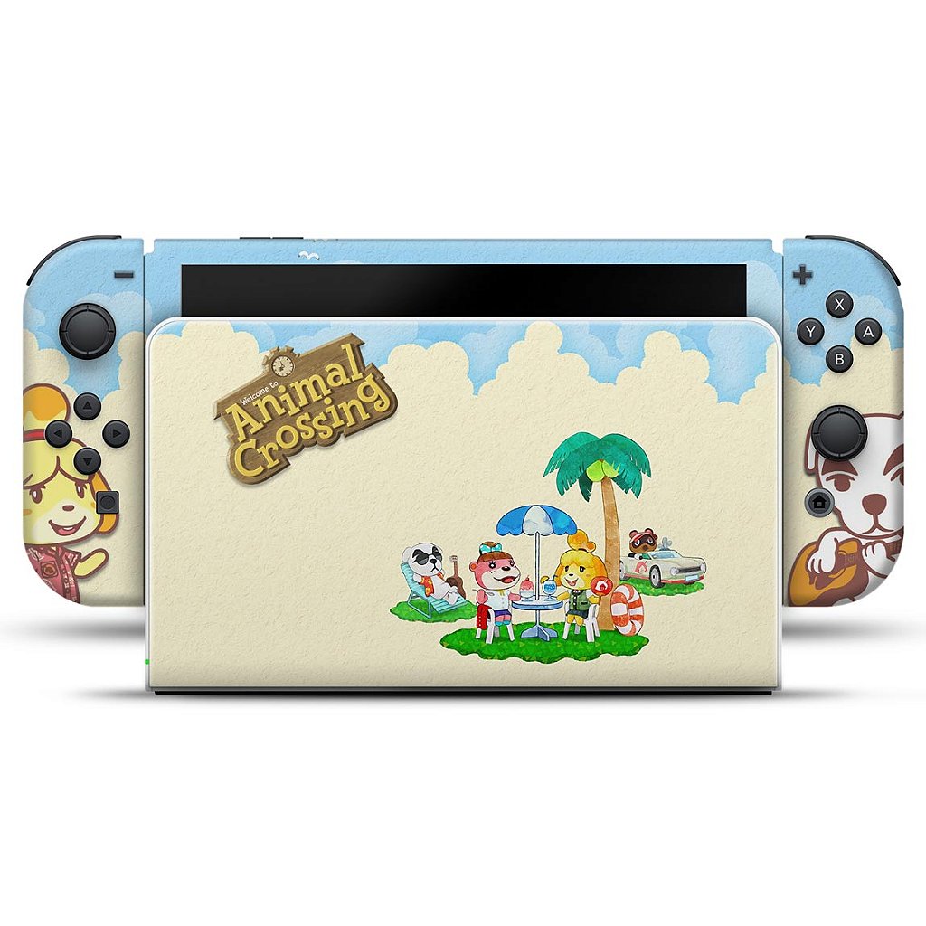 Skin Anti-Rage Nintendo Switch 1 Oled - Animal Crossing