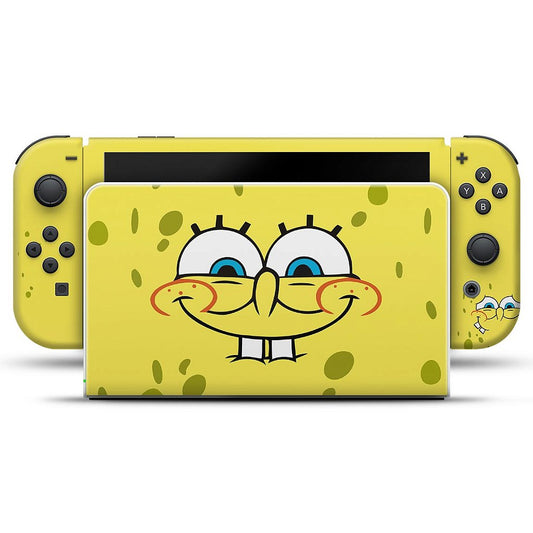 Skin Anti-Rage Nintendo Switch 1 Oled - Bob Esponja