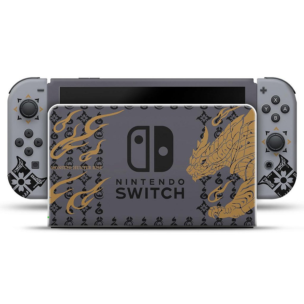 Skin Anti-Rage Nintendo Switch 1 Oled - Monster Hunter Rise