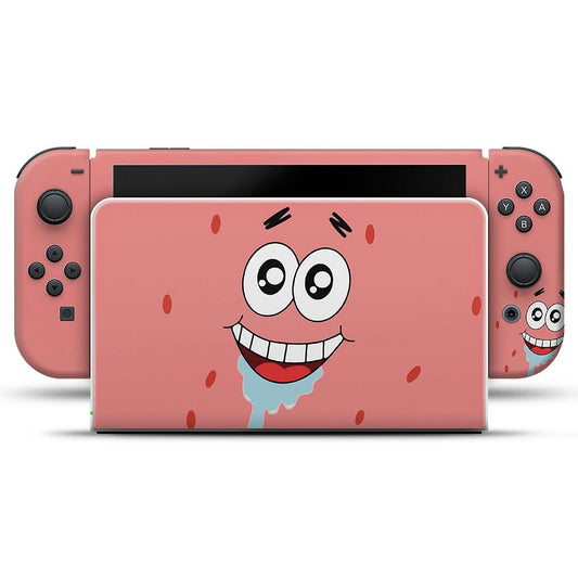 Skin Anti-Rage Nintendo Switch 1 Oled - Patrick Bob Esponja