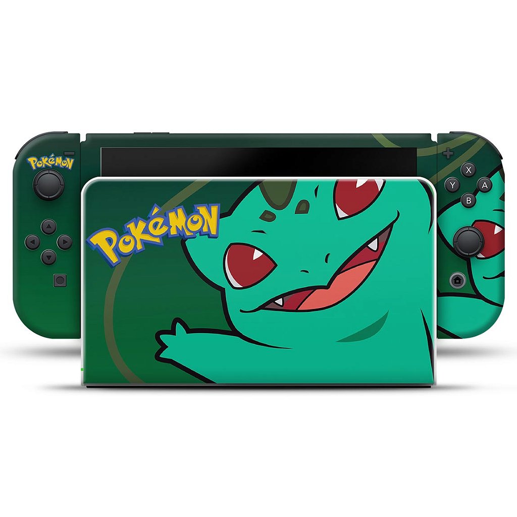Skin Anti-Rage Nintendo Switch 1 Oled - Pokémon Bulbasaur