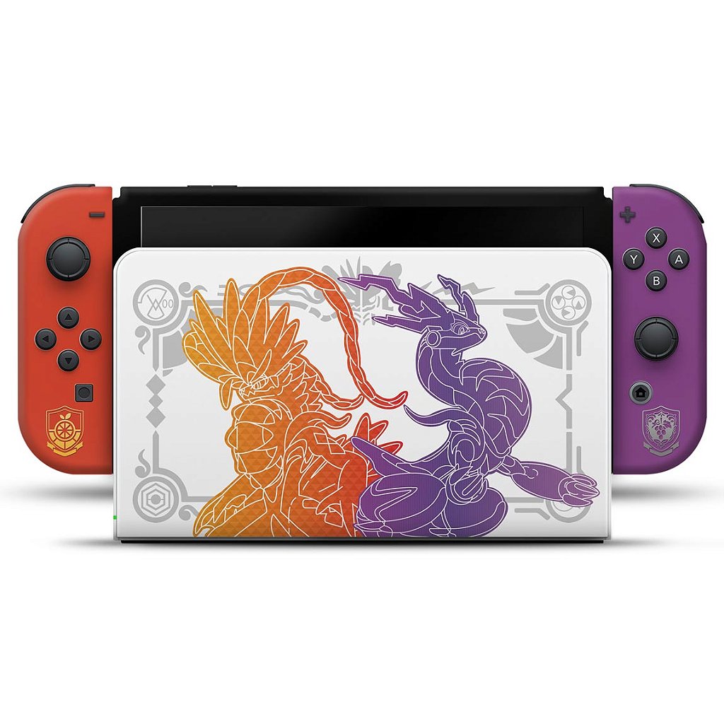 Skin Anti-Rage Nintendo Switch 1 Oled - Pokémon Scarlet e Violet