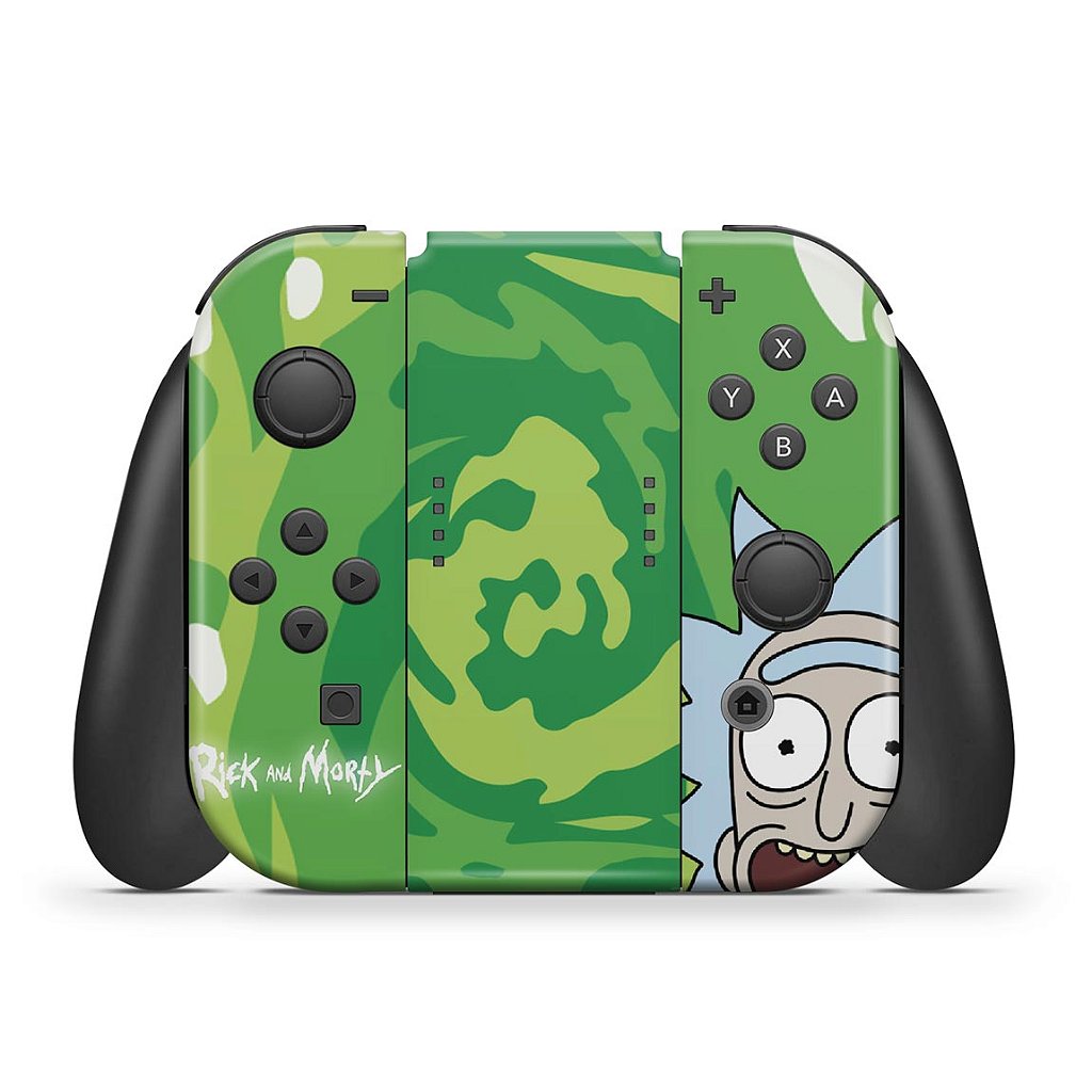 Skin Anti-Rage Nintendo Switch 1 Oled - Rick And Morty - Pop Arte Skins - foto 3