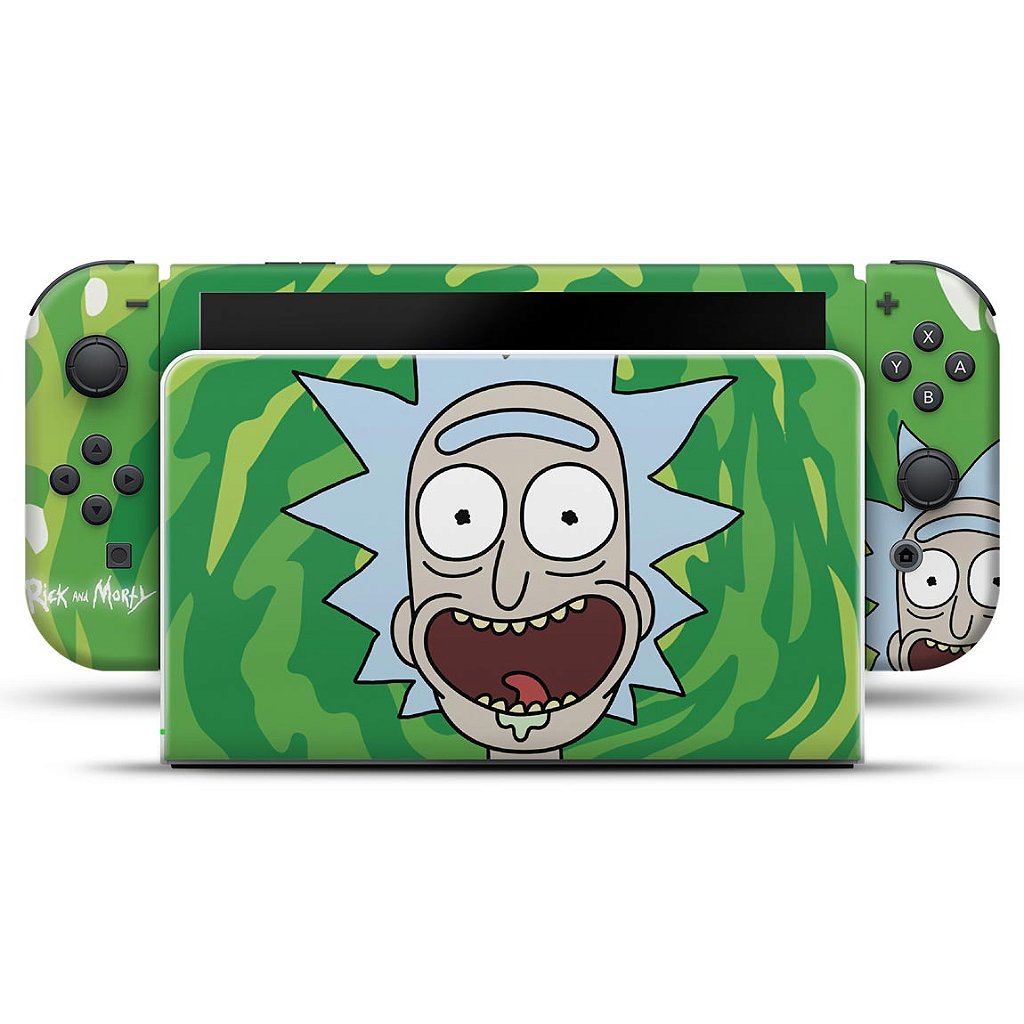 Skin Anti-Rage Nintendo Switch 1 Oled - Rick And Morty