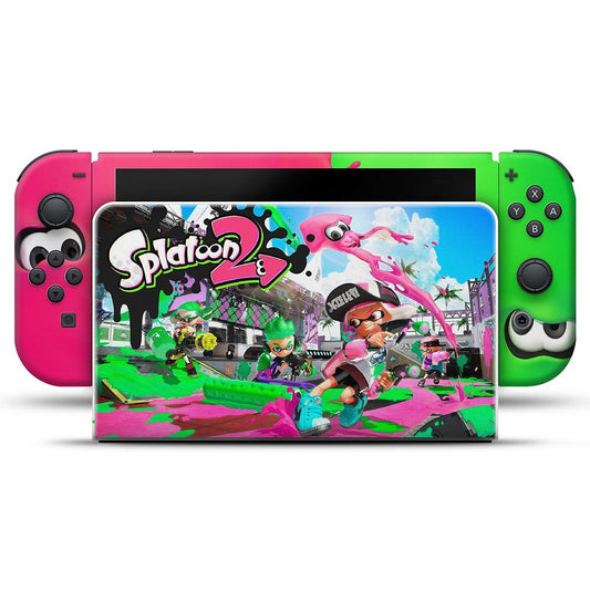Skin Anti-Rage Nintendo Switch 1 Oled - Splatoon 2