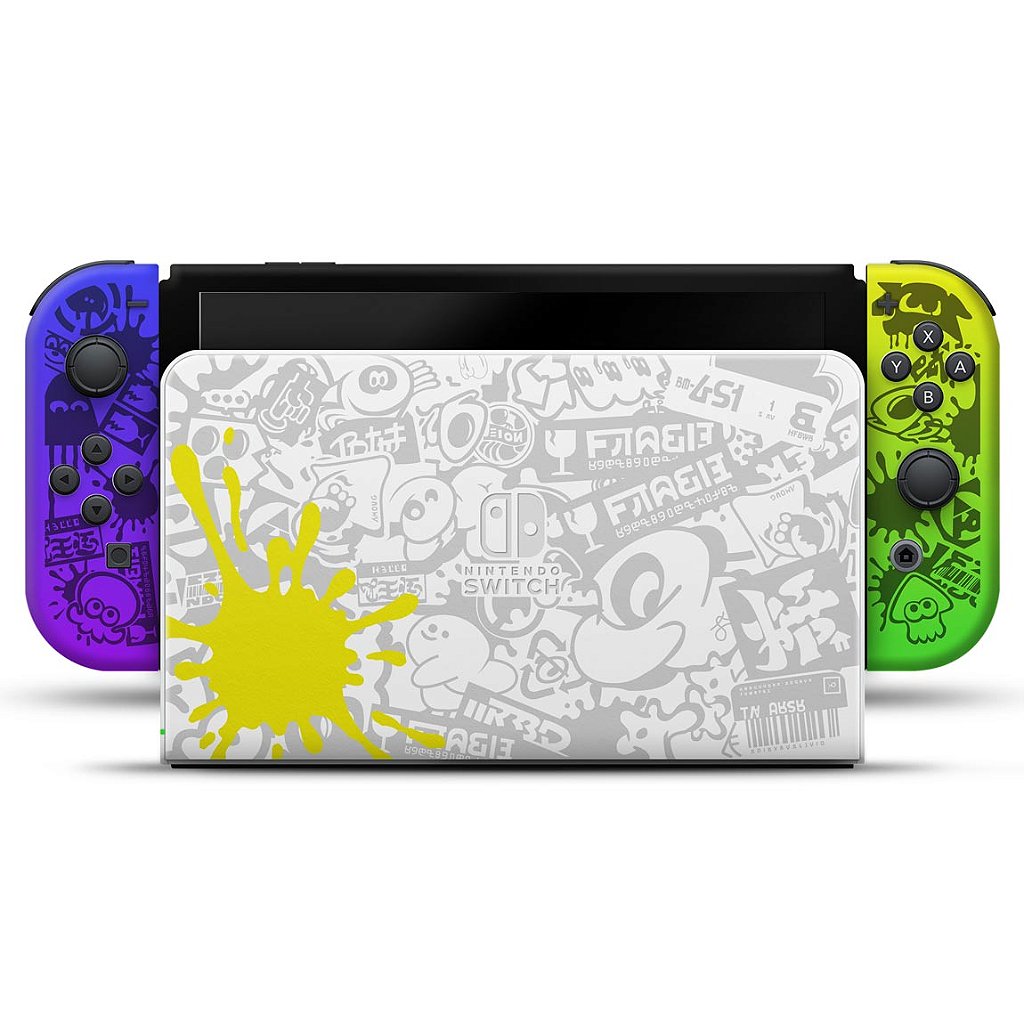 Skin Anti-Rage Nintendo Switch 1 Oled - Splatoon 3 Special