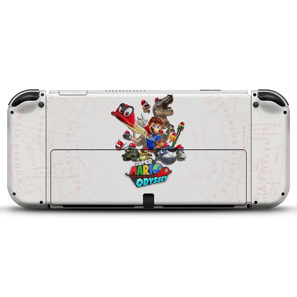 Skin Anti-Rage Nintendo Switch 1 Oled - Super Mario Odyssey - Pop Arte Skins - foto 2