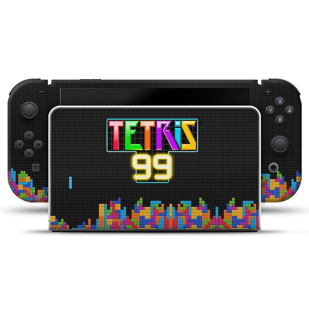 Skin Anti-Rage Nintendo Switch 1 Oled - Tetris 99