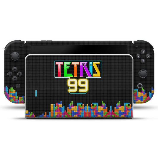 Skin Anti-Rage Nintendo Switch 1 Oled - Tetris 99