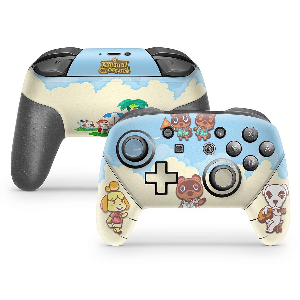Skin Anti-Rage Nintendo Switch 1 Pro Controle - Animal Crossing