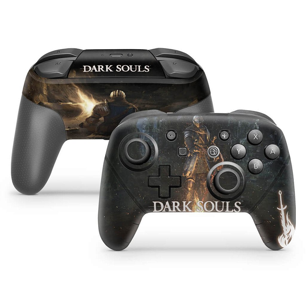 Skin Anti-Rage Nintendo Switch 1 Pro Controle - Dark Souls Remastered