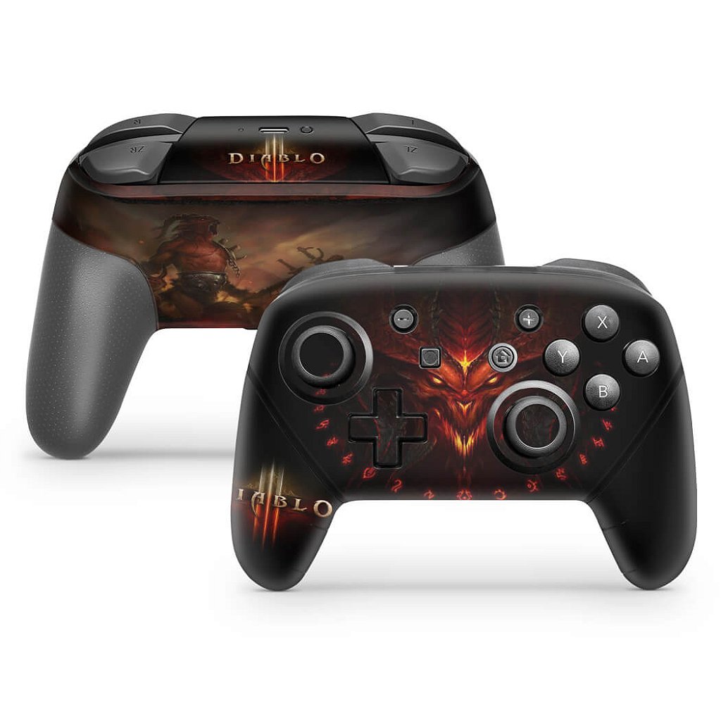 Skin Anti-Rage Nintendo Switch 1 Pro Controle - Diablo Iii
