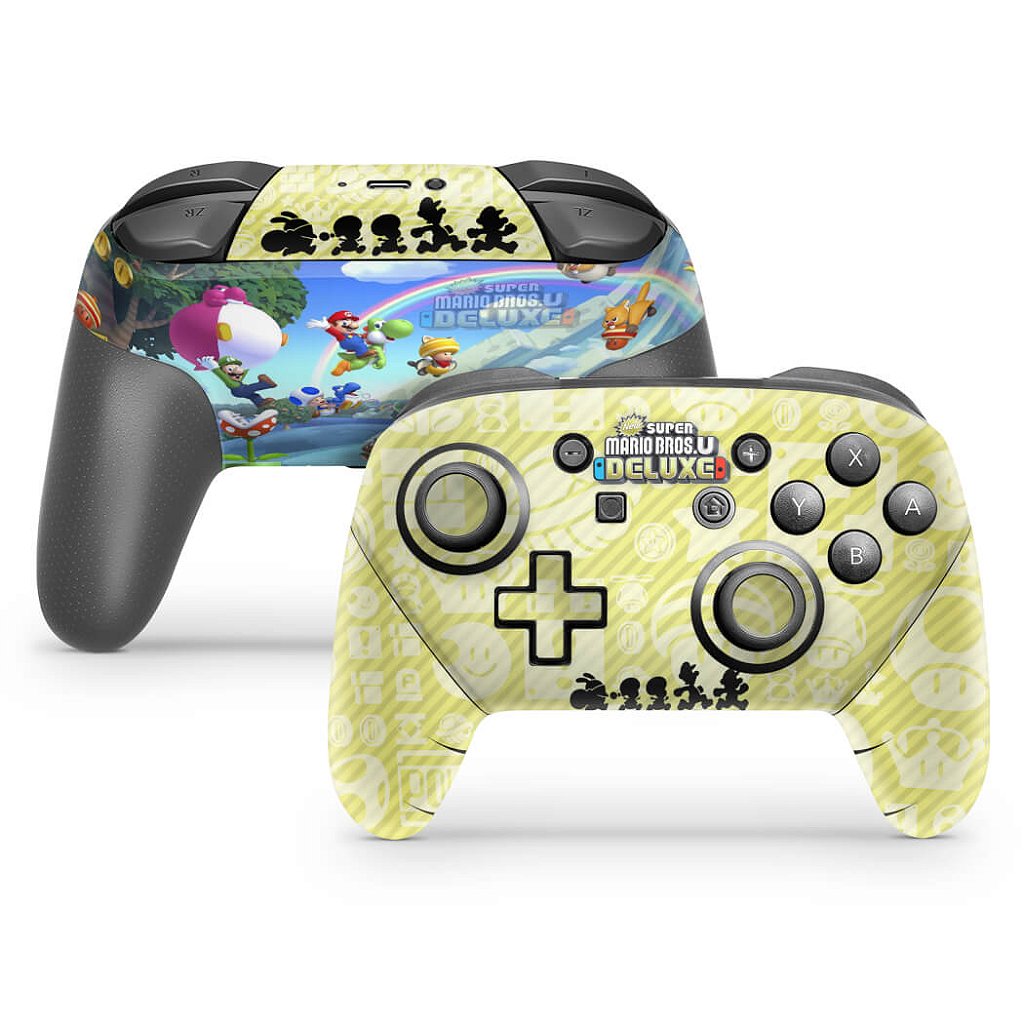 Skin Anti-Rage Nintendo Switch 1 Pro Controle - New Super Mario Bros. U