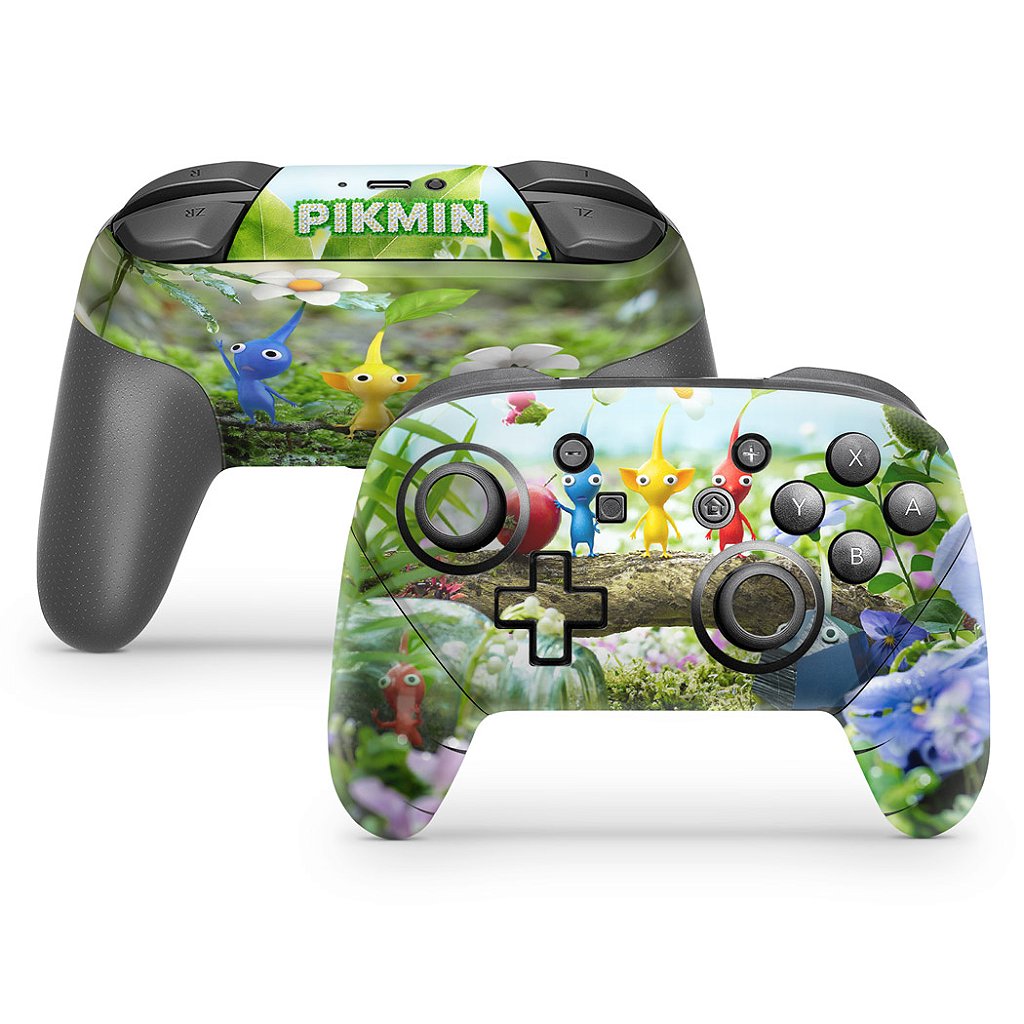 Skin Anti-Rage Nintendo Switch 1 Pro Controle - Pikmin