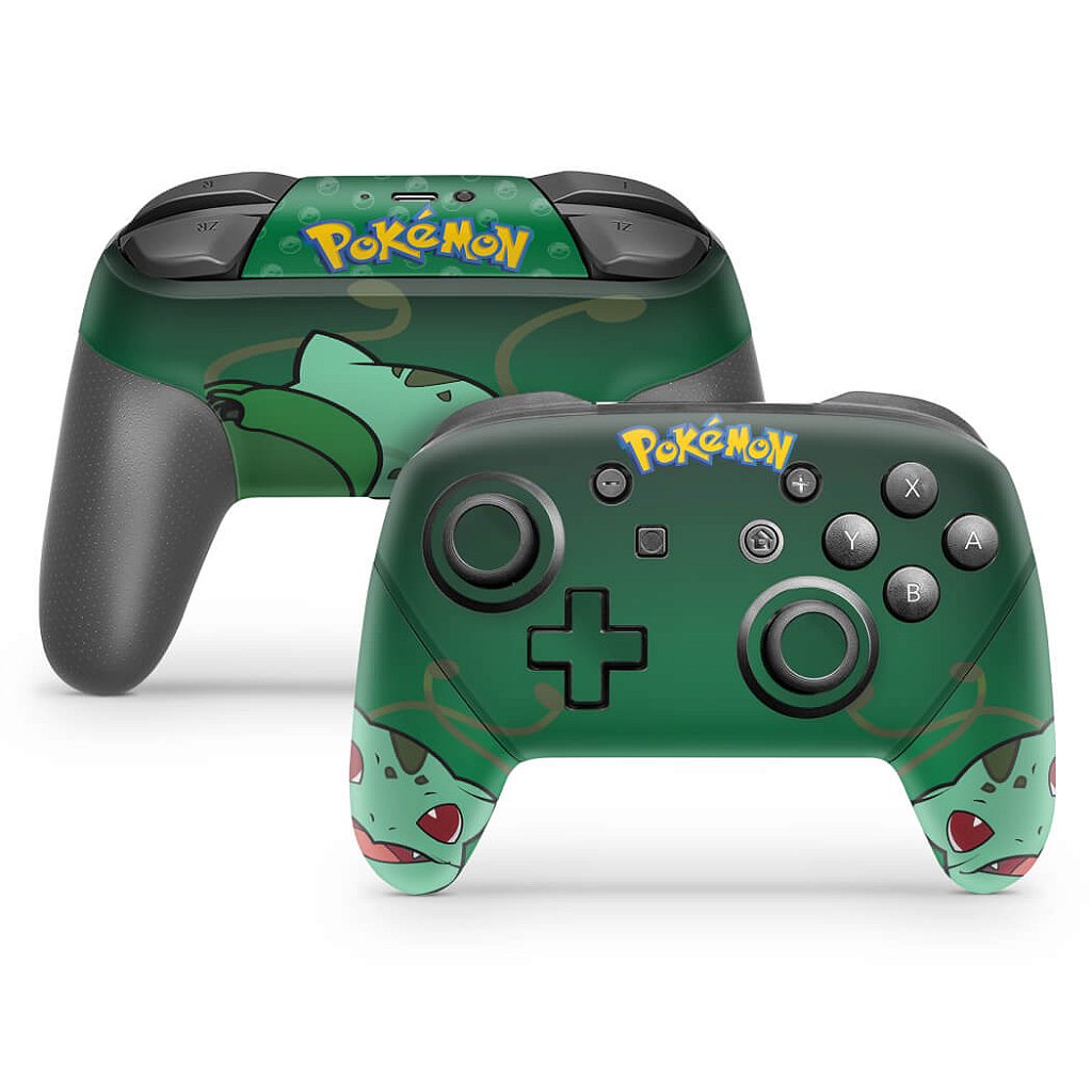 Skin Anti-Rage Nintendo Switch 1 Pro Controle - Pokémon Bulbasaur