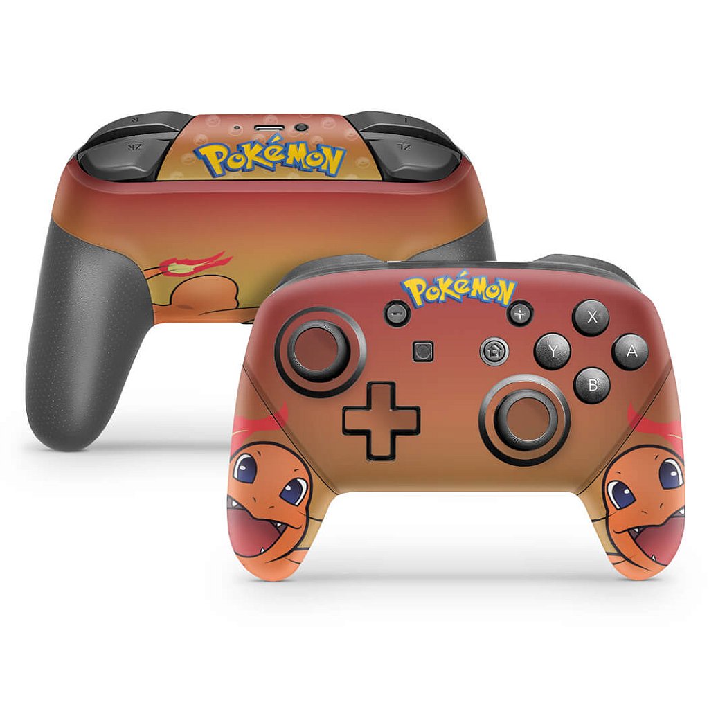 Skin Anti-Rage Nintendo Switch 1 Pro Controle - Pokémon Charmander