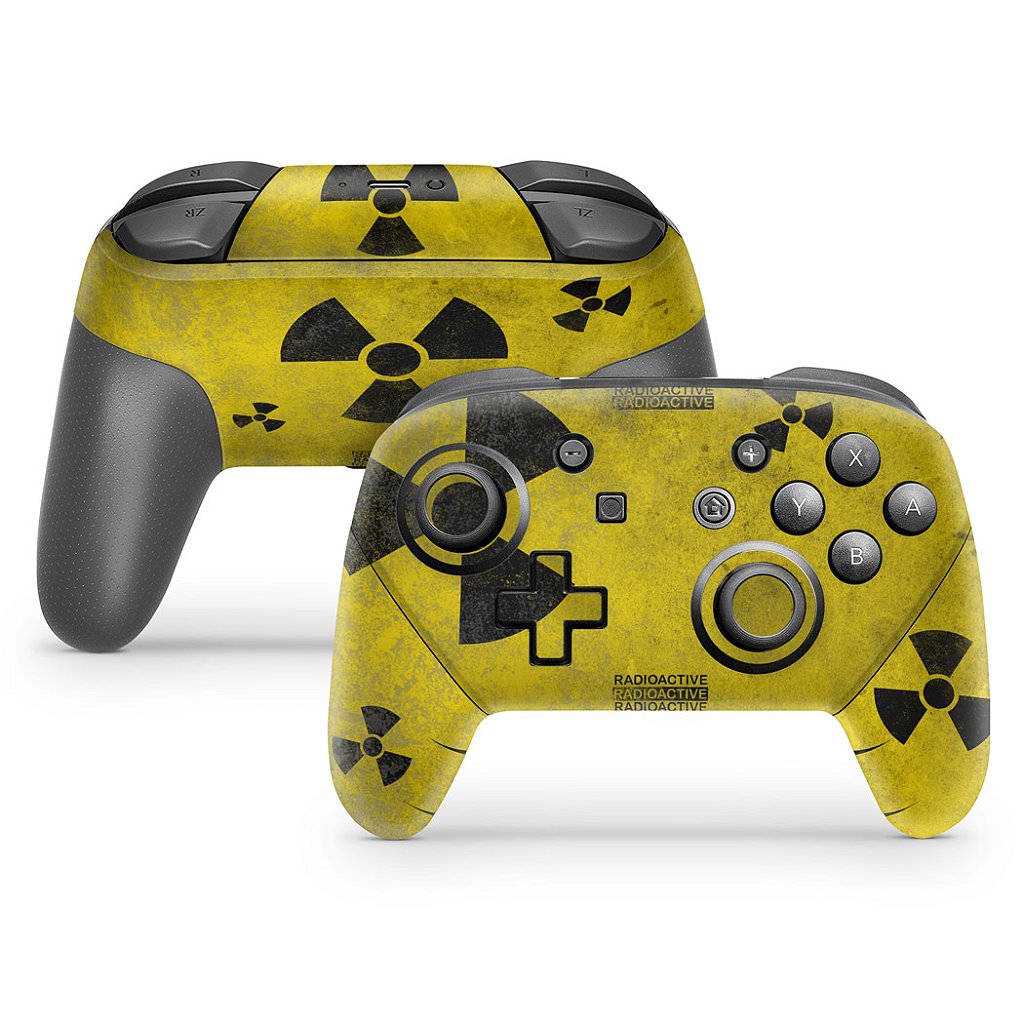 Skin Anti-Rage Nintendo Switch 1 Pro Controle - Radioativo