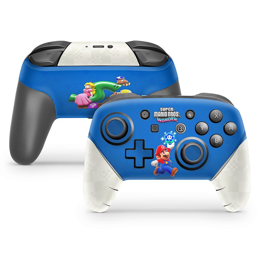Skin Anti-Rage Nintendo Switch 1 Pro Controle - Super Mario Bros. Wonder