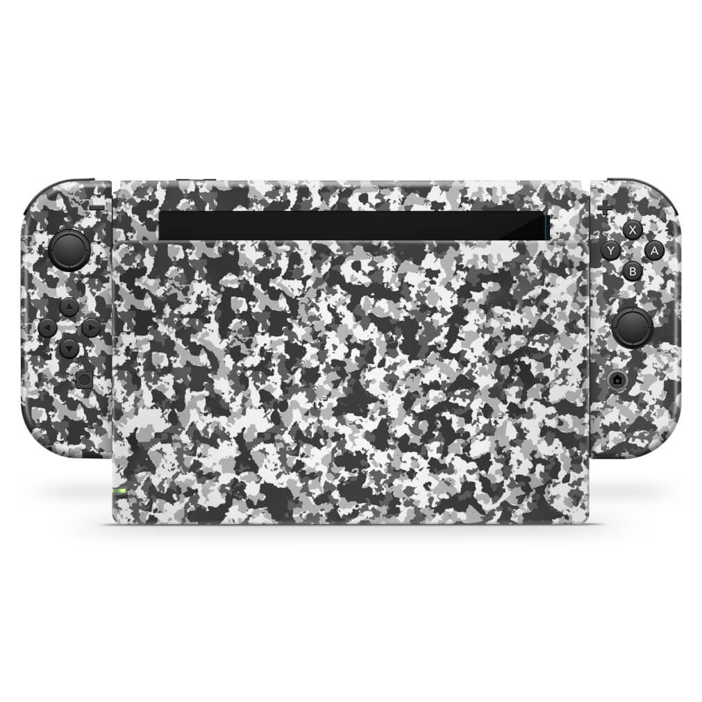 Skin Anti-Rage Nintendo Switch 1 - Camuflada Cinza