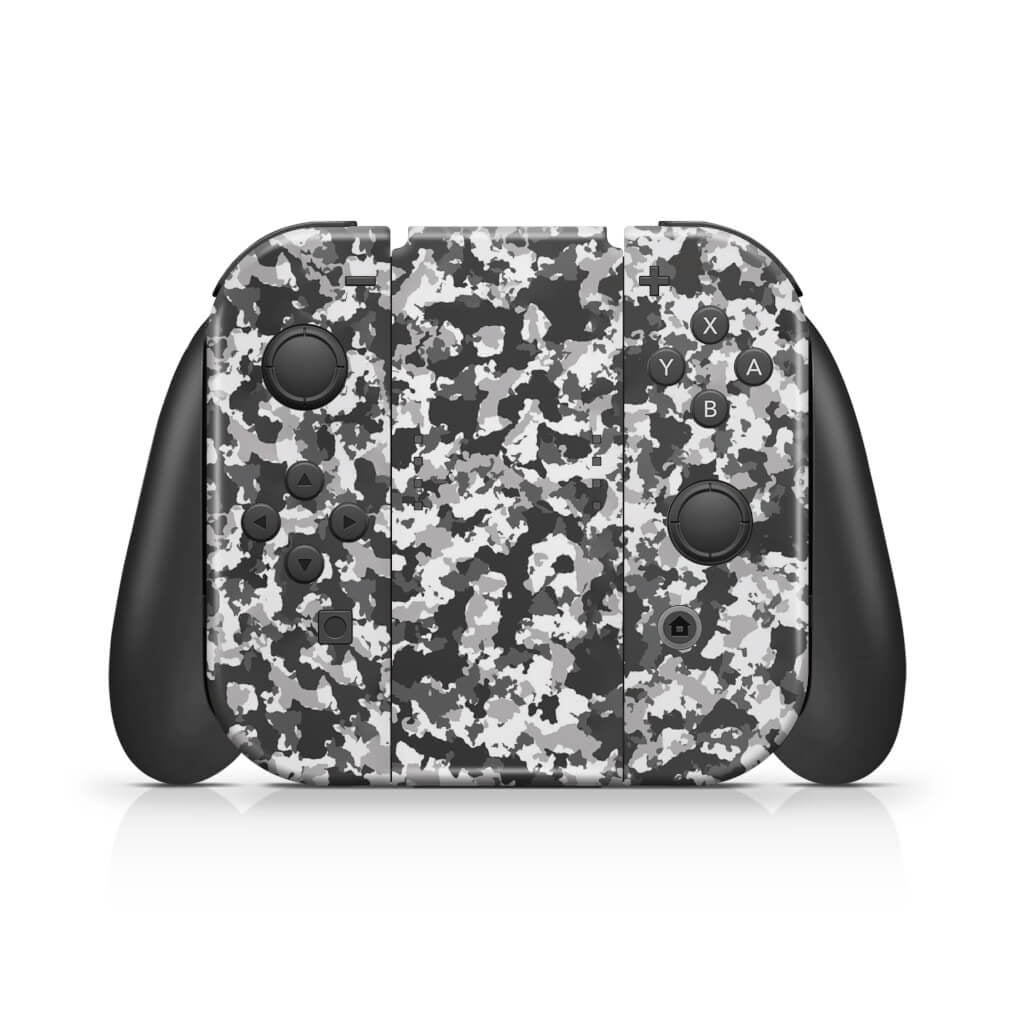 Skin Anti-Rage Nintendo Switch 1 - Camuflada Cinza - Pop Arte Skins - foto 3