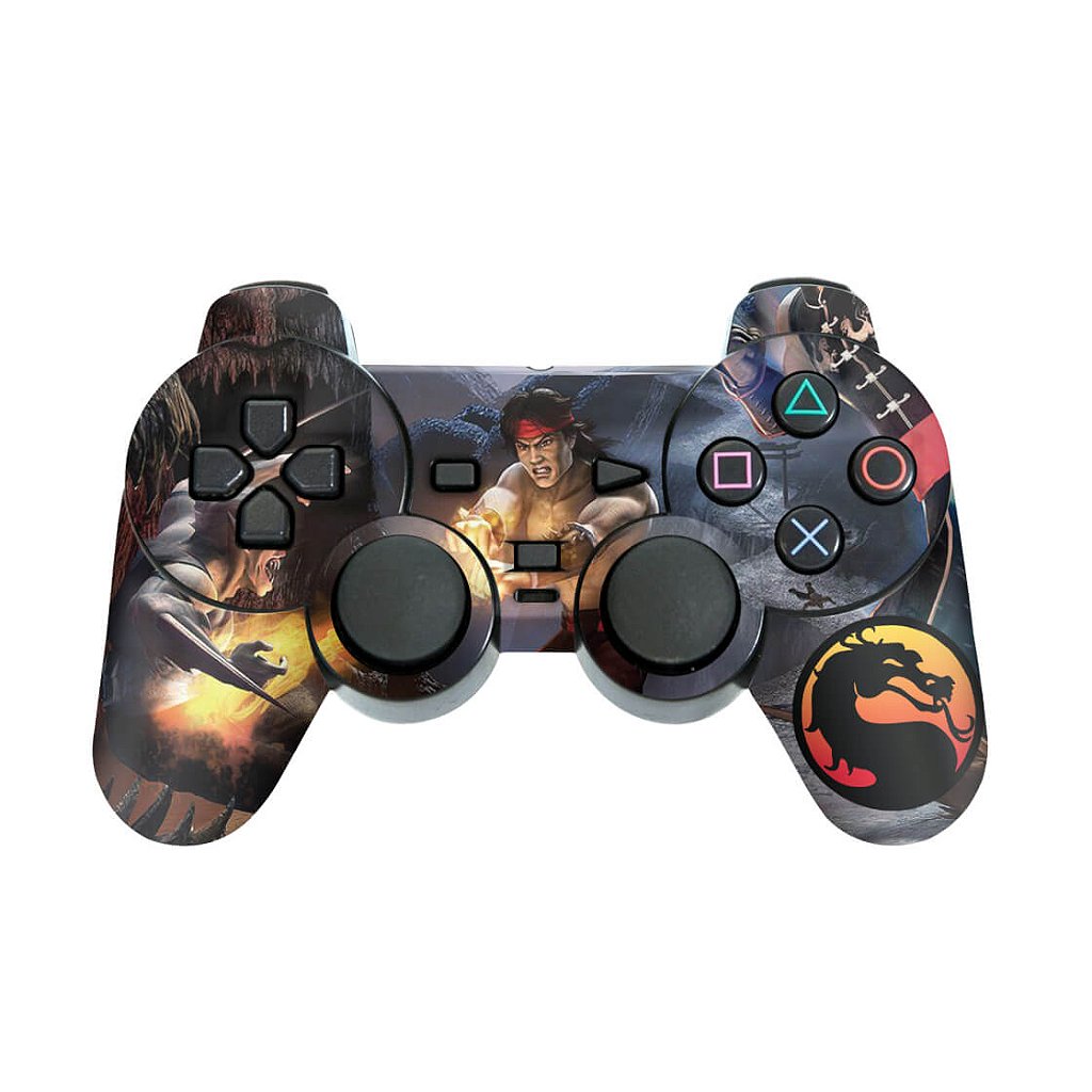 Skin Anti-Rage PS2 Controle - Mortal Kombat