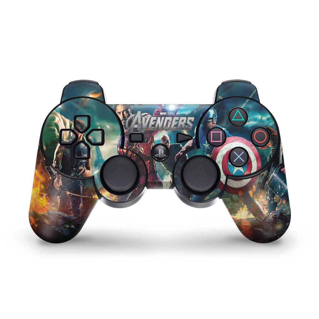 Skin Anti-Rage PS3 Controle - Avengers Vingadores