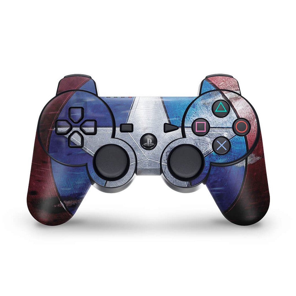 Skin Anti-Rage PS3 Controle - Capitão América