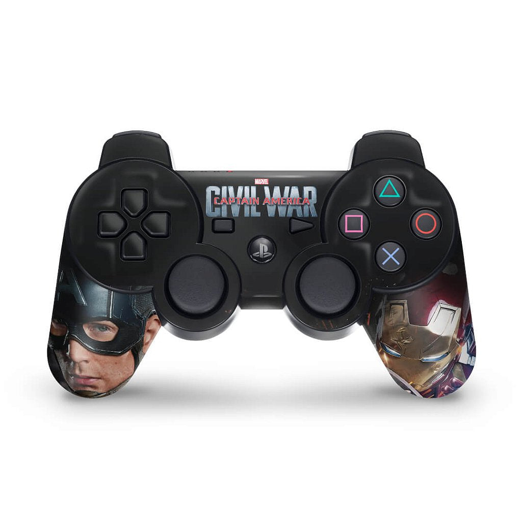 Skin Anti-Rage PS3 Controle - Capitão America Guerra