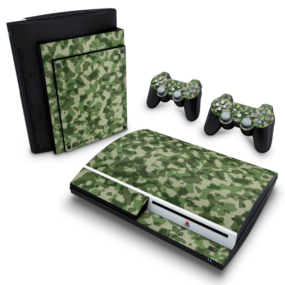 Skin Anti-Rage PS3 Fat - Camuflado Verde