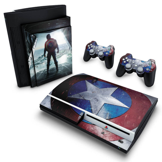 Skin Anti-Rage PS3 Fat - Capitao America #A