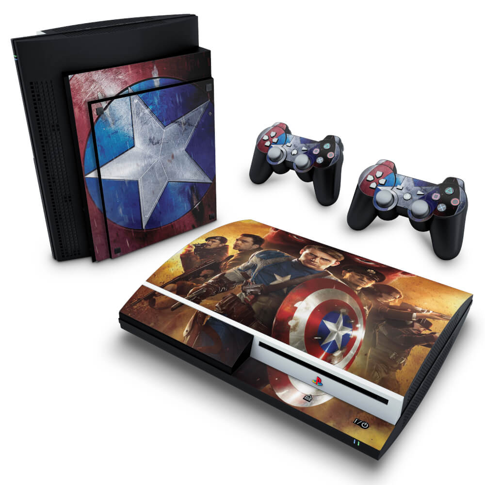 Skin Anti-Rage PS3 Fat - Capitão América #B