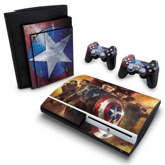 Skin Anti-Rage PS3 Fat - Capitão América #B