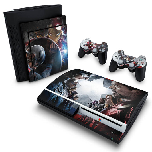 Skin Anti-Rage PS3 Fat - Capitão America - Guerra Civil