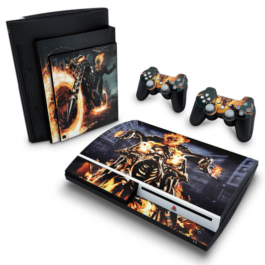 Skin Anti-Rage PS3 Fat - Ghost Rider - Motoqueiro Fantasma #A