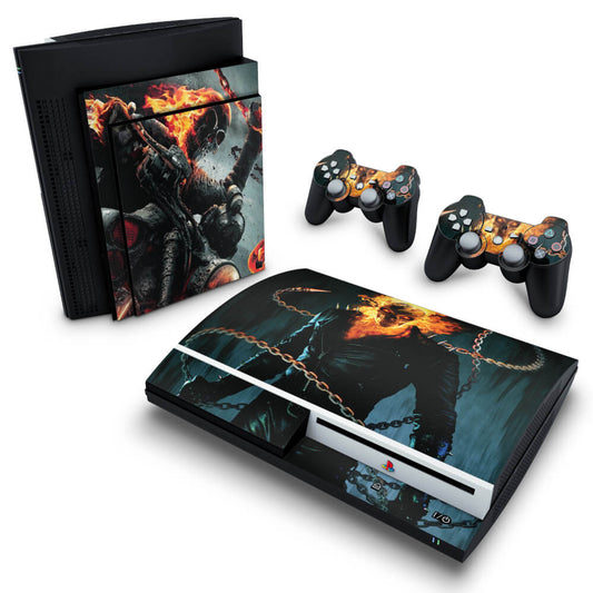 Skin Anti-Rage PS3 Fat - Ghost Rider - Motoqueiro Fantasma #B