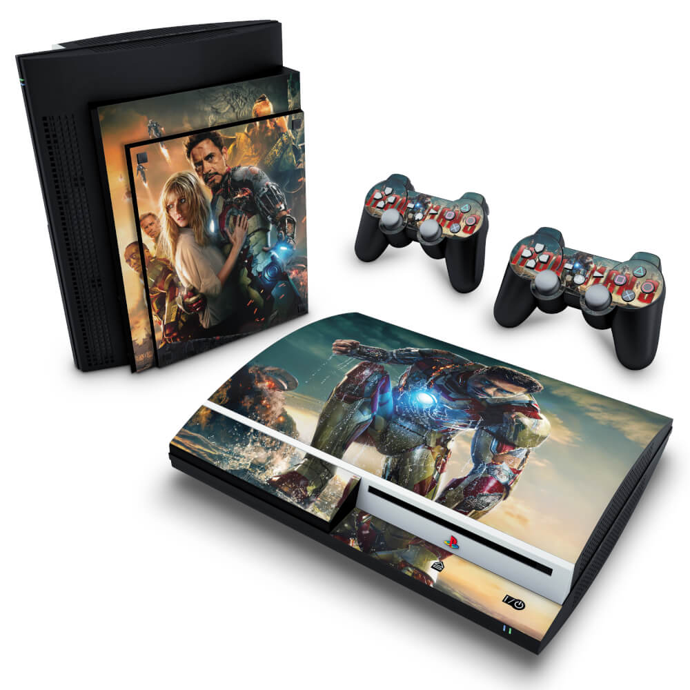 Skin Anti-Rage PS3 Fat - Iron Man - Homem de Ferro #A