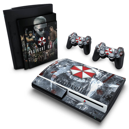 Skin Anti-Rage PS3 Fat - Resident Evil - Umbrella
